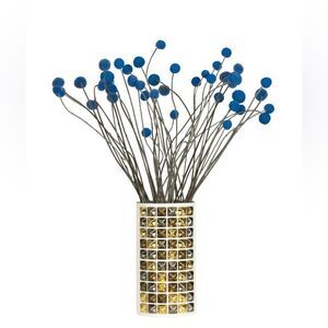 Dillon Leather Wrapped Vase " The Rockstar" (White)